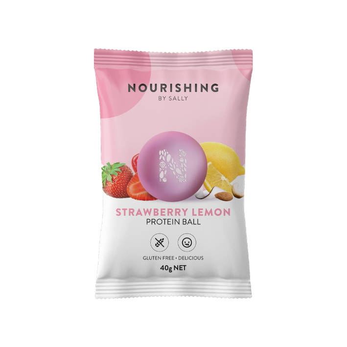 Strawberry Lemon Protein Balls