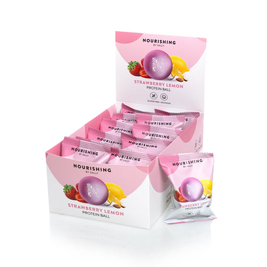 Strawberry Lemon Protein Balls