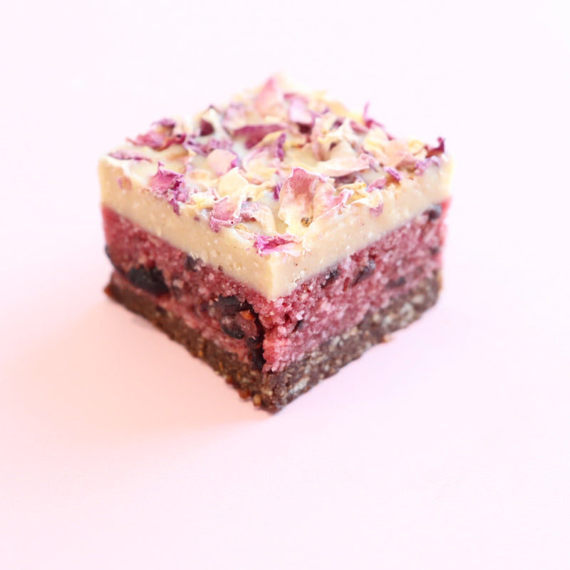 Berry White Choc Slice
